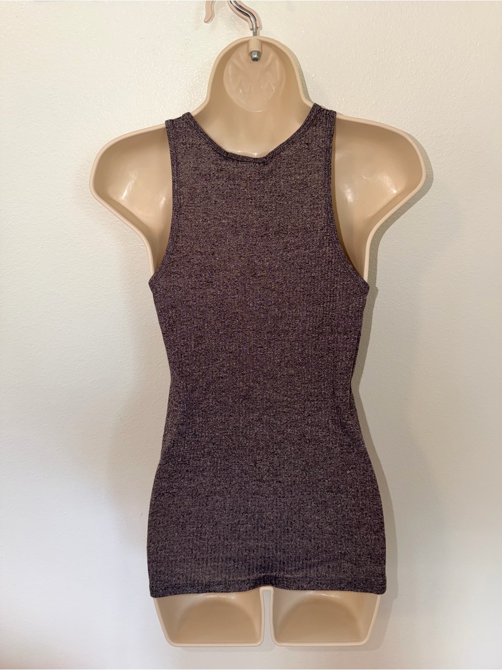 Obey Gray Ribbed Logo Racerback Tank - Picture 2 of 6